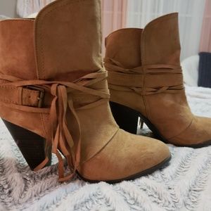 Brown booties
